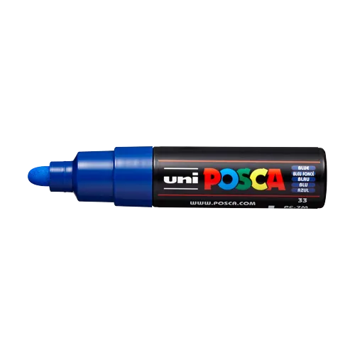 Dekorační popisovač Posca PC-7M, 4,5 - 5,5 mm, modrá (33)