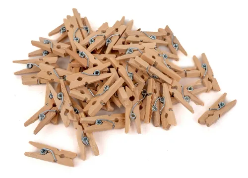 Kolíčky dekorační 50ks, 25x3 mm - přírodní