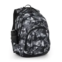 Studentský batoh Bagmaster LINCOLN 26 A ČERNO-BÍLÝ, 3 roky záruka (5)