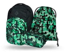 Školní batohový set 3-dílný Baagl Coolmate Green