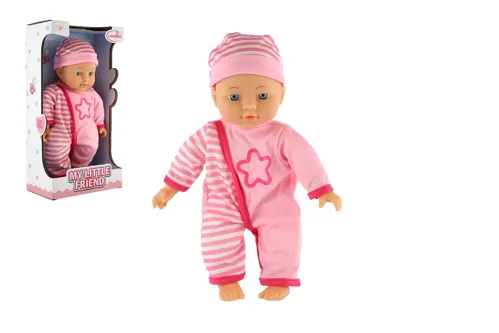 Panenka miminko měkké tělo růžová 30 cm