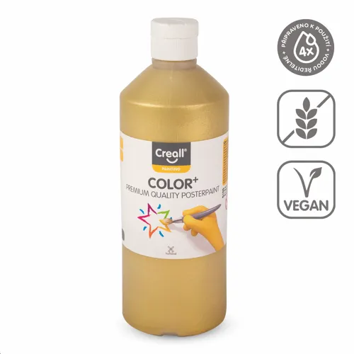 Temperová barva CREALLCOLOR, 500 ml, zlatá