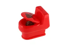 Záchod stříkací plast 6x10cm 4 barvy 12ks v boxu (6)