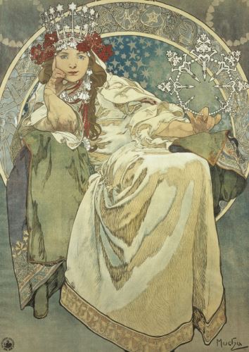 Pohled Alfons Mucha – Princess Hyacinth, krátký