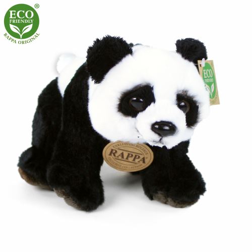Plyšová panda sedící nebo stojící 22 cm, ECO-FRIENDLY