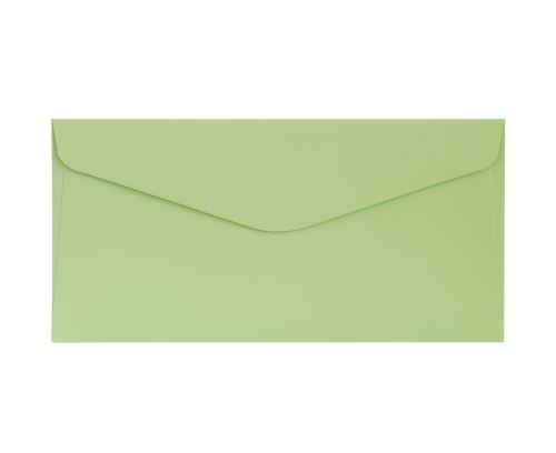 Obálky DL Hladký světle zelená 130g, 10ks, Galeria Papieru