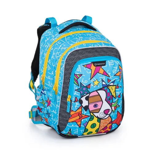 Bagmaster školní batoh LUMI 22 B PEJSEK + gumovací pero Pilot Frixion + 3 roky záruka