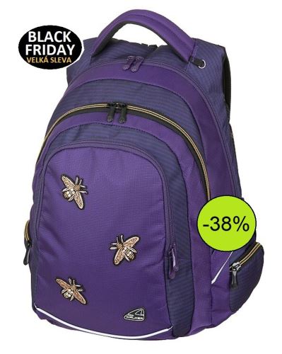 Školní batoh WALKER FAME - Bee Violet