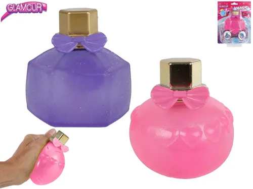 Míček Glamour strečový ve tvaru parfémové lahvičky 8 cm - mix barev