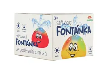 Stříkací fontánka do vody 10 cm se světlem - červená (1)