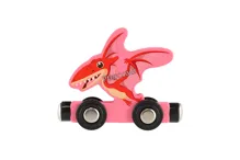 Dřevěný vláček s vagóny na magnety, 10 ks - dinosaurus (5)