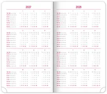 Týdenní diář 2027 Notique kapesní Aprint Top petrolejový (2)