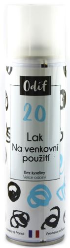 Odif Lak venkovní ve spreji "Vernis marin", 250ml - lesklý vzhled