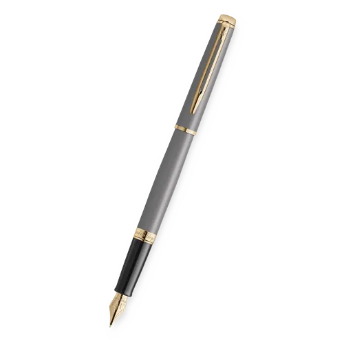Plnicí pero Waterman Hémisphére The Understated Edit Stone Grey GT, hrot F