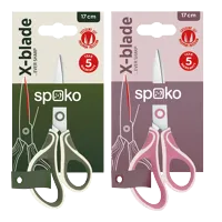 Nůžky školní Spoko 18 cm, asymetrické, mix barev Nůžky školní Spoko 18 cm, asymetrické, mix barev