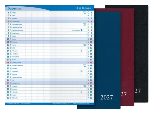 Měsíční diář 2027 MFP M101 PVC mix