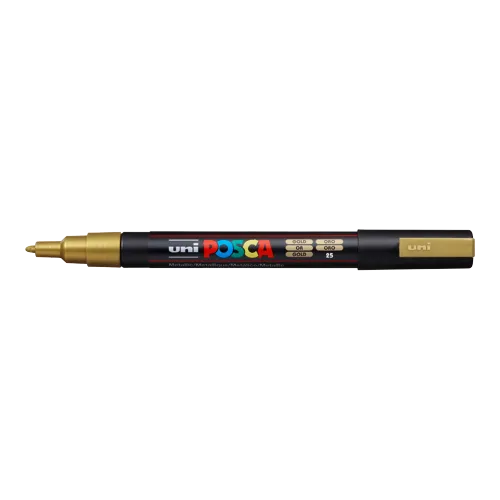 Dekorační popisovač Posca PC-3M, 0,9 - 1,3 mm, zlatá (25)
