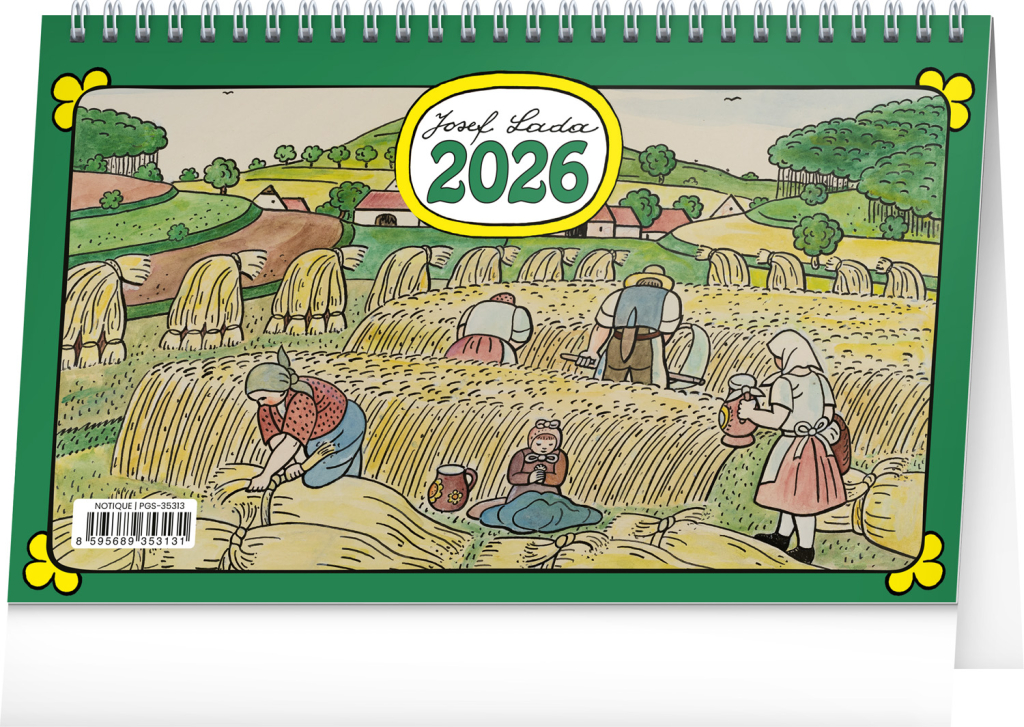 Levně Stolní kalendář 2026 NOTIQUE - Josef Lada, 23,1 x 14,5 cm
