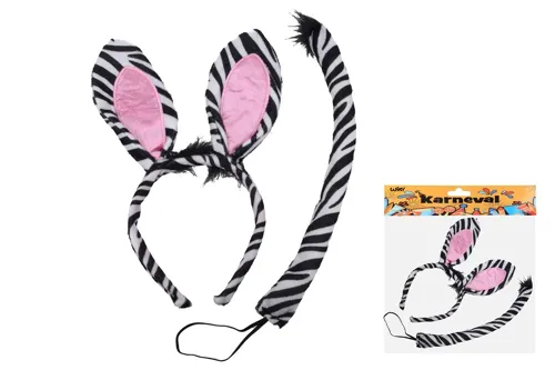 Karnevalový set - Čelenka zebra (W026114)