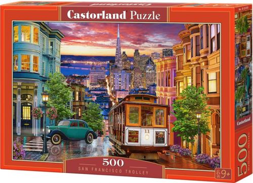Puzzle Castorland 500 dílků - Tramvaj v San Franciscu