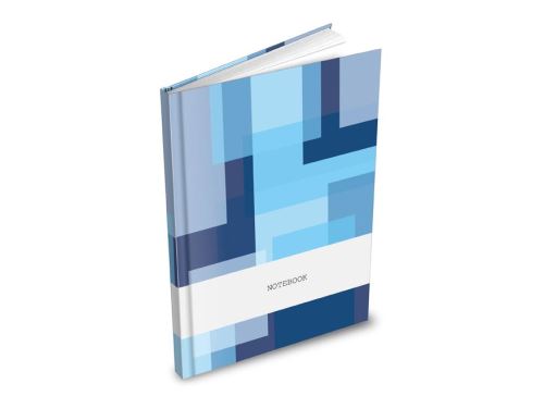 Záznamová kniha A4 MFP 100 listů, čtvereček - Odstíny modré