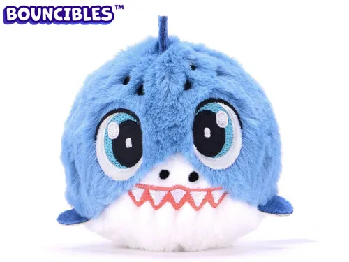 Skákací plyšák Bouncibles CHOMPY 8 cm - žralok