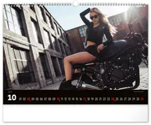 Nástěnný kalendář 2027 Notique Girls & Bikes, 48 x 33 cm (10)