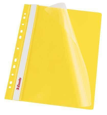 Desky s rychlovazačem a euroděrováním PP A4 ESSELTE - žlutá - 10ks