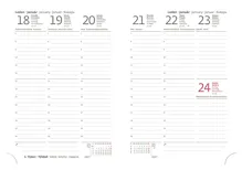 Týdenní diář 2027 Helma B6 Print Pop světle modrý (1)