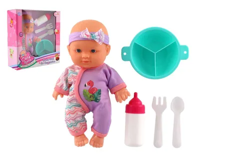 Panenka miminko pevné tělo s doplňky 20 cm