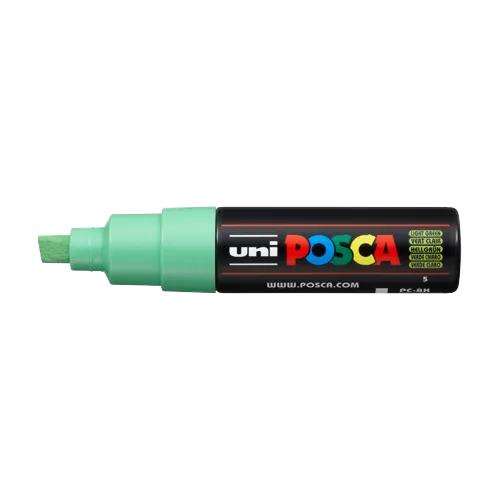 Dekorační popisovač Posca PC-8K, 8 mm, světle zelená (5)