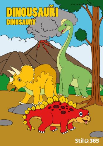 Omalovánky A5 Helma - Dinosauři