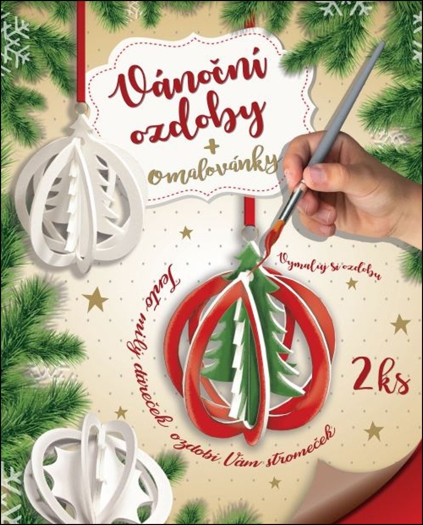 Levně 3D omalovánka A5 - SET strom + hvězda