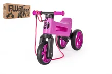 Odrážedlo Funny Wheels Rider SuperSport 2v1 fialové, krabice