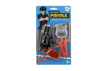 Pistole policejní 15 cm s odznakem a 2 přísavkami (1)
