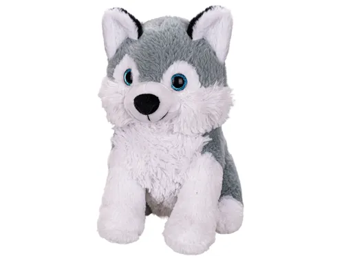 Plyšový husky sedící 25 cm