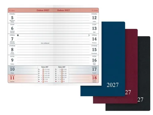 Týdenní diář 2027 MFP kapesní T103 PVC mix