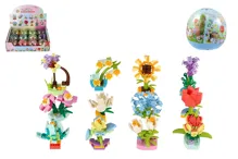 Stavebnice mini květina v kouli 6 cm - mix motivů