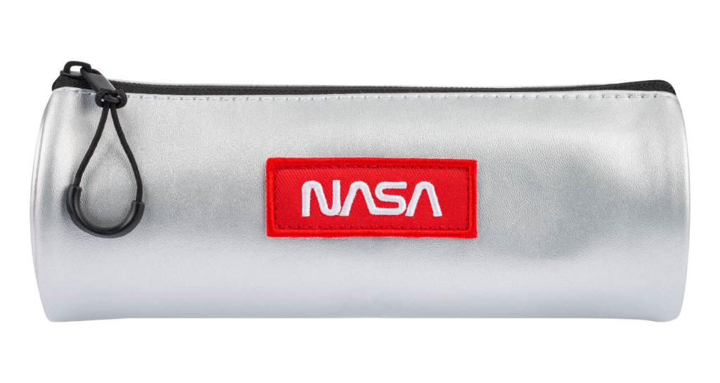 Studentská etue BAAGL NASA stříbrná – pohled zepředu