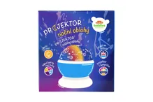 Projektor noční oblohy modrý plast 14x11cm na baterie/USB se světlem v krabici 13x14x13cm (1)