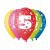 Balónek nafukovací průměr 30cm – potisk číslice "5"