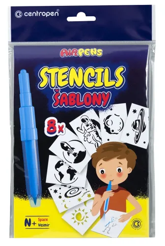 Šablony k foukacím fixům Centropen SET N+ (VESMÍR)