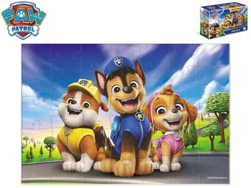 Puzzle 20 × 13 cm Rubble, Chase a Skye v parku, 35 dílků - Tlapková patrola