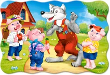 Puzzle Castorland MAXI 20 dílků - Tři prasátka (1)