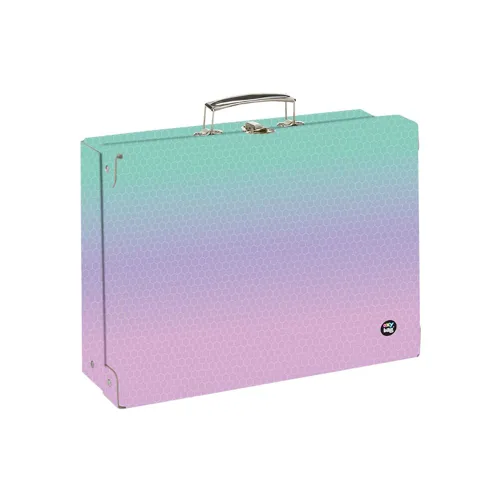 Kufřík lamino hranatý A4 OXY NEXT - Ombre Pink