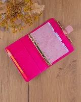 Týdenní diář 2027 Notique Refill kroužkový 12,5 x 19 cm pudrově růžový (3)