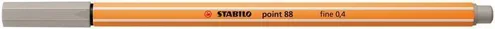 Liner Stabilo Point 88, 0,4mm - teplá šedá