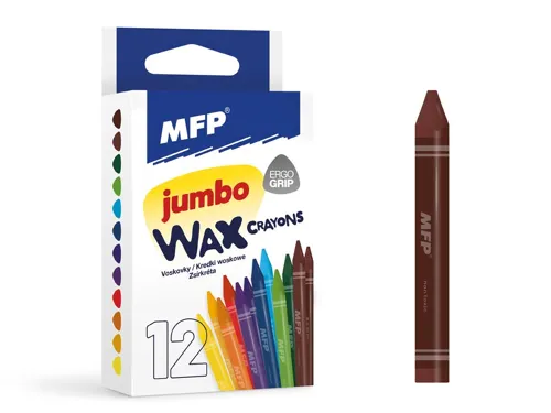 Voskovky MFP Jumbo 12 barev - trojhranné