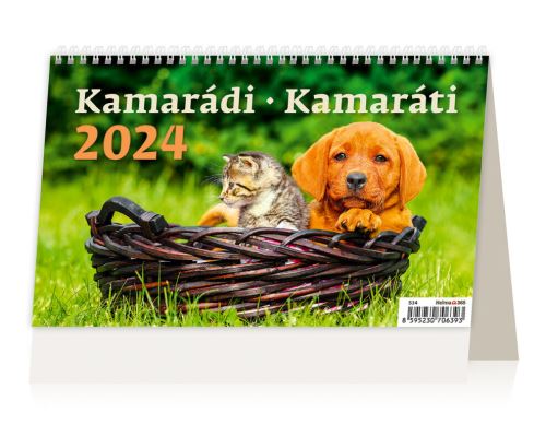 Stolní kalendář 2024 Helma - Kamarádi