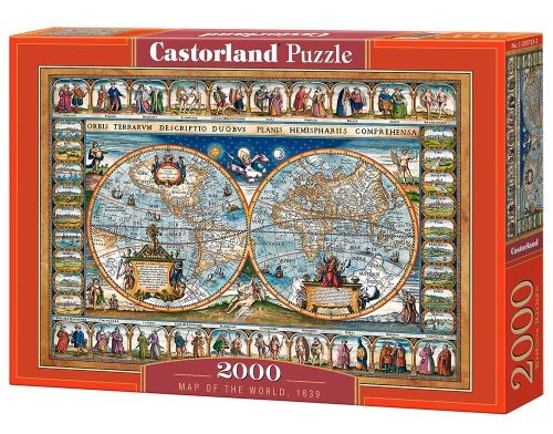 Puzzle Castorland 2000 dílků - Mapa světa, 1639
